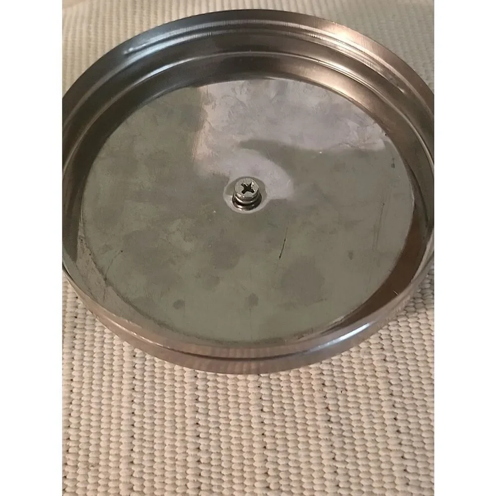 Clear Glass Kitchen Canister with Silver Lid